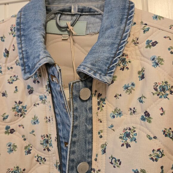 Blank NYC Floral Denim Jacket - Picture 2 of 7